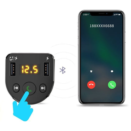 Dudao Dudao FM Transmitter Bluetooth Autolader MP3 3.1 A 2x USB Zwart Hurtel 6