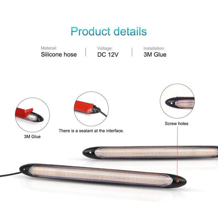 VCTparts Dynamische Sequentële led Bars DRL zwart 275cm (set) [Dagrijverlichting Knipperlichten] NORGOS 4