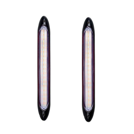 VCTparts Dynamische Sequentiële LED Bars DRL zwart 235cm (set) [Pijl Dagrijverlichting NORGOS 5