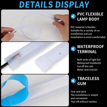 VCTparts Dynamische Sequentiële led Strip - 30cm (Set) [Dagrijverlichting Knipperlichten ledstrip] NORGOS 6