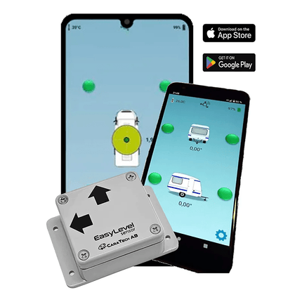 EasyLevel Digitale Waterpas – Slimme Smartphone Sensor voor Caravan Camper en Aanhanger - Snel en Nauwkeurig Waterpas Meten Zonder Uitstappen - VCTparts.nl