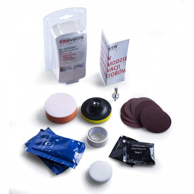 Einparts Auto Koplamp Polijst Reparatie Kit – Complete Set voor Herstel van Doffe en Vergeelde Koplampen