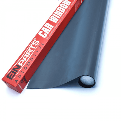 Einparts Auto Raamfolie 95% Bescherming - Krasbestendig en UV-werend 50cm x 300cm Zwart met Mesje en Tool
