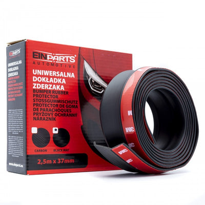 Einparts Auto Voorbumper Sideskirts Spoiler Protector Zwart – Bumper Bescherming Lip Verlaging Strip Rubber (2,5m)