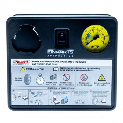 Einparts Einparts Banden Reparatie Kit met Compressor 120W en Sealant 450ml – Noodset voor Auto en Onderweg Einparts 7