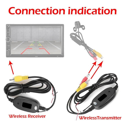 Einparts Einparts Draadloze Achteruitrijcamera Bekabeling Zender Transmitter & Ontvanger 2.4Ghz 12V Einparts 3