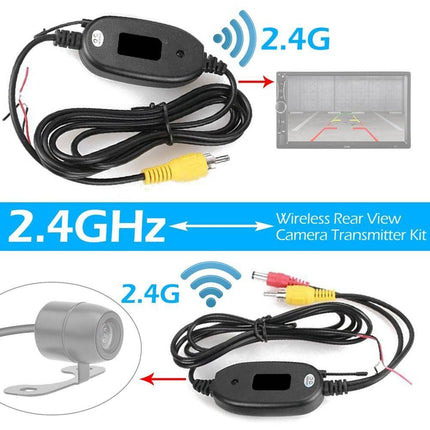 Einparts Einparts Draadloze Achteruitrijcamera Bekabeling Zender Transmitter & Ontvanger 2.4Ghz 12V Einparts 2