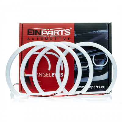 Einparts LED Angel Eyes BMW 3 E36 E38 E39 E46 - 113mm 131mm Helder Witte Cotton 6000K CANBUS Ringen met Lens voor OEM+ Uitstraling