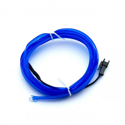 Einparts Einparts LED Ambient Interieurverlichting 2m Blauw - Universele 12V Auto Sfeerverlichting 360 Graden Dunne 2mm Strip Compleet Pakket Einparts 4