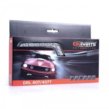 Einparts Einparts Stijlvolle Witte DRL 407 LED Verlichting Universele Lichtbalk Einparts 3