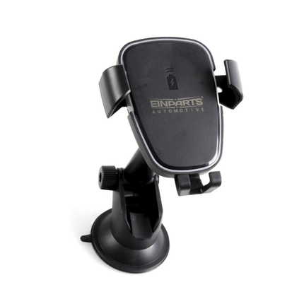 Einparts Einparts Telefoonhouder Dashboard Raam met Draadloos Snellader Zuignap Zwart Einparts 4