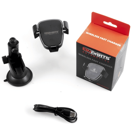 Einparts Einparts Telefoonhouder Dashboard Raam met Draadloos Snellader Zuignap Zwart Einparts 6