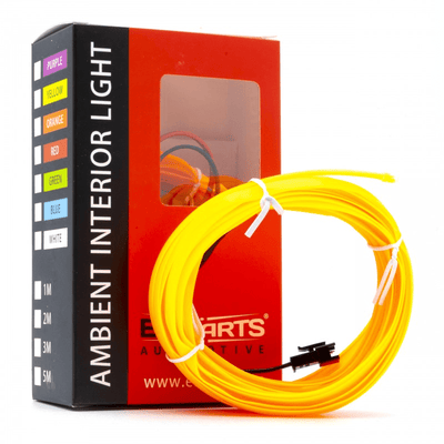 Einparts Voertuig Universele Interieur LED Ambient Interieurverlichting - Compleet 5m Strip Pakket Oranje