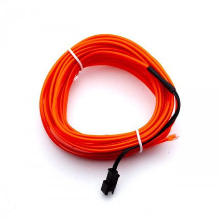Einparts Einparts LED Ambient Interieurverlichting 5m Rood - Universele 12V Auto Sfeerverlichting 360 Graden Dunne 2mm Strip Compleet Pakket Einparts 4