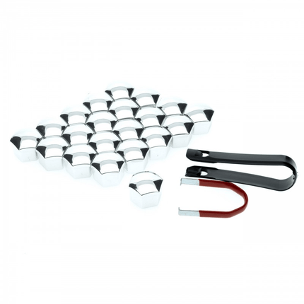 Einparts Einparts Wielbout Wielmoer 17mm Doppen Beschermende Afdekkapjes Zilver 20 stuks (set) Einparts 2