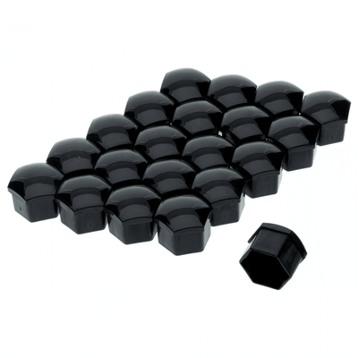 Einparts Wielbout Wielmoer 17mm Doppen Beschermende Afdekkapjes Zwart 20 stuks (set)