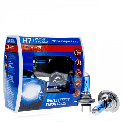 Einparts Xenon Glow Pro H7 White Effect Koplampen - Dimlicht 6000K Wit (Set)