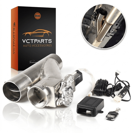 VCTparts Elektrische Uitlaat Kleppensysteem 2.75inch 70mm Universeel Draadloos met Afstandsbediening – Dubbele Pijp Performance Upgrade NORGOS 1