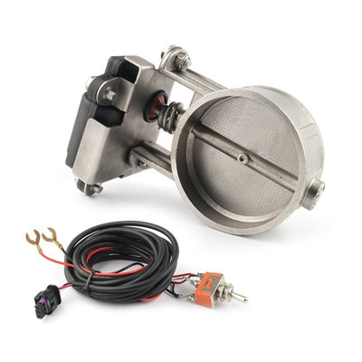 Elektrische Uitlaat Regelklep 2.25inch 60mm Universeel met Schakelaar Enkele Klep Kleppensysteem