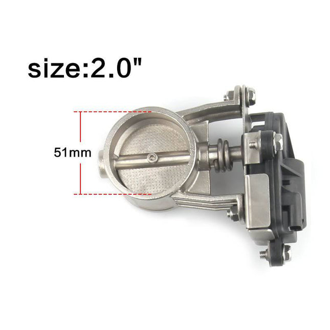 Elektrische Uitlaat Regelklep 2inch 51mm niverseel Complete Set Kleppensysteem - VCTparts.nl