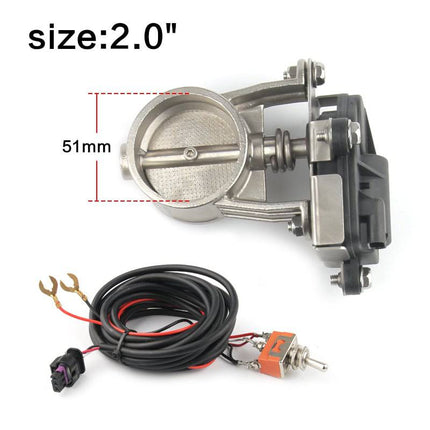 VCTparts Elektrische Uitlaat Regelklep 2inch 51mm Universeel met Schakelaar – Enkele Klep Kleppensysteem Performance Upgrade NORGOS 4