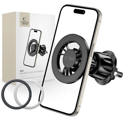 Tech-Protect N56 Magnetische Autohouder Met MagSafe Voor Ventilatierooster - Sterke Telefoonhouder