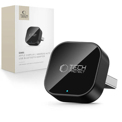 Tech-Protect Ultraboost CA01 Wireless CarPlay En Android Auto Adapter - Bluetooth 5.4 Dongle