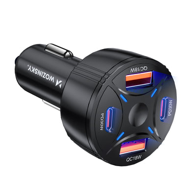 Wozinsky WLS-04 60W Autolader 4-Poorts 1