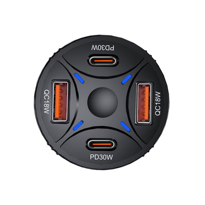Wozinsky WLS-04 60W Autolader 4-Poorts 3