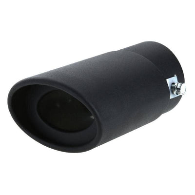 Enkel Uitlaat Kopstuk / Eindstuk RVS Zwart 62mm [Uitlaat Sierstuk - Uitlaat Tuning - Uitlaat Koppelstuk]