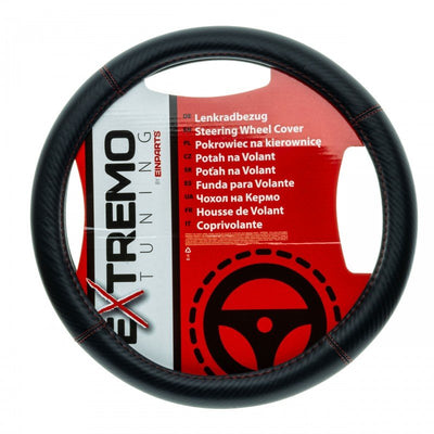 Extremo Stuurhoes Eco Leer Carbon Fiber – Universele Stuurbekleding 37–39 cm