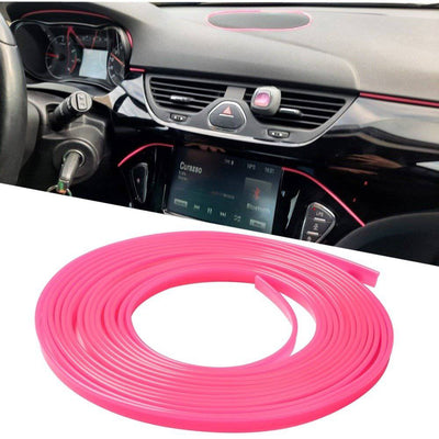 Flexibele Deur Kloof Strip Decoratieve Interieur Styling Roze (5 meter)