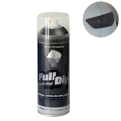 FullDip Plastidip Achterlicht Smoke Spray 400ml Spuitbus - Mat Zwart Black Transparant [Vloeibaar Vinyl - Backlight Smokespray]