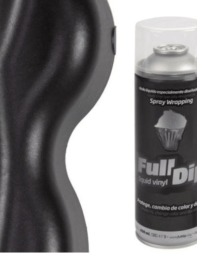 FullDip Plastidip Liquid Vinyl 400ml Spuitbus Spray - Metallic Black