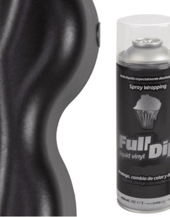 FullDip FullDip Plastidip Liquid Vinyl 400ml Spuitbus Spray - Metallic Black FullDip 2