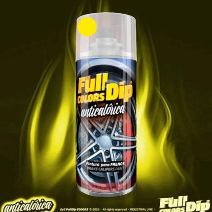 FullDip FullDip Spuitbus Remklauw Hittebestendige Spuitverf 400ml Spuitbus - Glans Geel [Vloeibare Coating] FullDip 2
