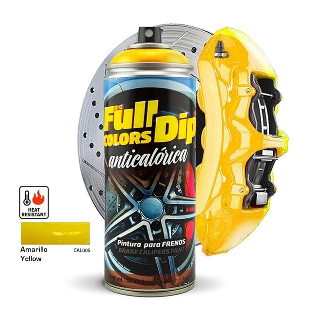 FullDip FullDip Spuitbus Remklauw Hittebestendige Spuitverf 400ml Spuitbus - Glans Geel [Vloeibare Coating] FullDip 4