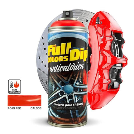 FullDip FullDip Spuitbus Remklauw Hittebestendige Spuitverf 400ml Spuitbus - Glans Rood [Vloeibare Coating] FullDip 1