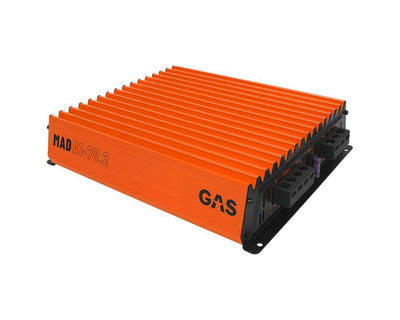 Gas Mad Level 1 Two Channel Amplifier - voor Auto Geluidssystemen en Hoogwaardige Geluidskwaliteit