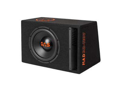 GAS MAD Level 2 10 Inch Subwooferkist met Subwoofer – Loaded Enclosure 300W RMS Krachtige Bass Upgrade Auto Audio