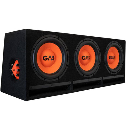 Gas Audio Power Gas Audio Power Gas Mad Level 2 Triple Enclosure 3x10" voor Auto Geluidssystemen en Hoogwaardige Geluidskwaliteit Optimount 1