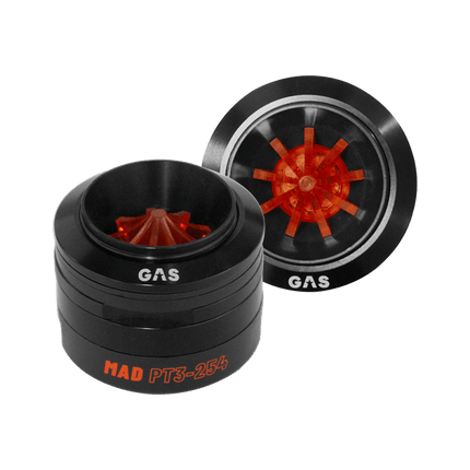 Gas Audio Power Gas Audio Power Gas Mad Level 3 Horn Tweeter 1" voor Auto Geluidssystemen en Hoogwaardige Geluidskwaliteit Optimount 1