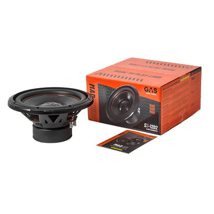 Gas Audio Power Gas Audio Power Gas Mad Level 3 Subwoofer 12" 2x2 Ohm voor Auto Geluidssystemen en Hoogwaardige Geluidskwaliteit Optimount 7