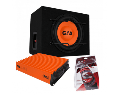 Gas Audio Power Gas Mad Subwoofer Set Mad B1-110 + Mad A1-70.2 + Wk-10 voor Auto Geluidssystemen en Hoogwaardige Geluidskwaliteit