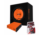 Gas Audio Power Gas Audio Power Gas Mad Subwoofer Set Mad B1 - 112 + Mad A1 - 500.1d + Wk - 20 voor Auto Geluidssystemen en Hoogwaardige Geluidskwaliteit Optimount 1