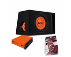 Gas Audio Power Gas Audio Power Gas Mad Subwoofer Set Mad B2 - 110 (gepoort) + Mad A1 - 500.1d + Wk - 20 voor Auto Geluidssystemen en Hoogwaardige Geluidskwaliteit Optimount 1