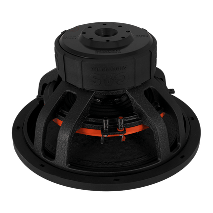 Gas Audio Power Gas Audio Power Gas Max Level 1 Subwoofer 15" 2x1 Ohm voor Auto Geluidssystemen en Hoogwaardige Geluidskwaliteit Optimount 4