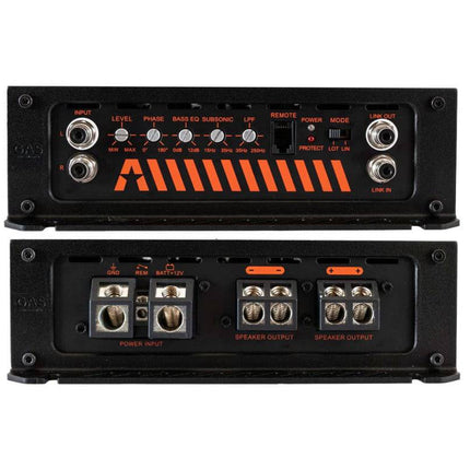 Gas Audio Power Gas Audio Power Gas Max Level 2 Mono Amplifier voor Auto Geluidssystemen en Hoogwaardige Geluidskwaliteit Optimount 6