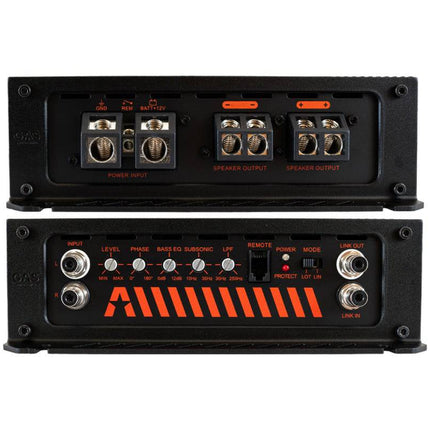 Gas Audio Power Gas Audio Power Gas Max Level 2 Mono Amplifier voor Auto Geluidssystemen en Hoogwaardige Geluidskwaliteit Optimount 5