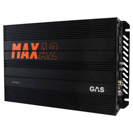 Gas Audio Power Gas Audio Power Gas Max Level 2 Two Channel Amplifier voor Auto Geluidssystemen en Hoogwaardige Geluidskwaliteit Optimount 8
